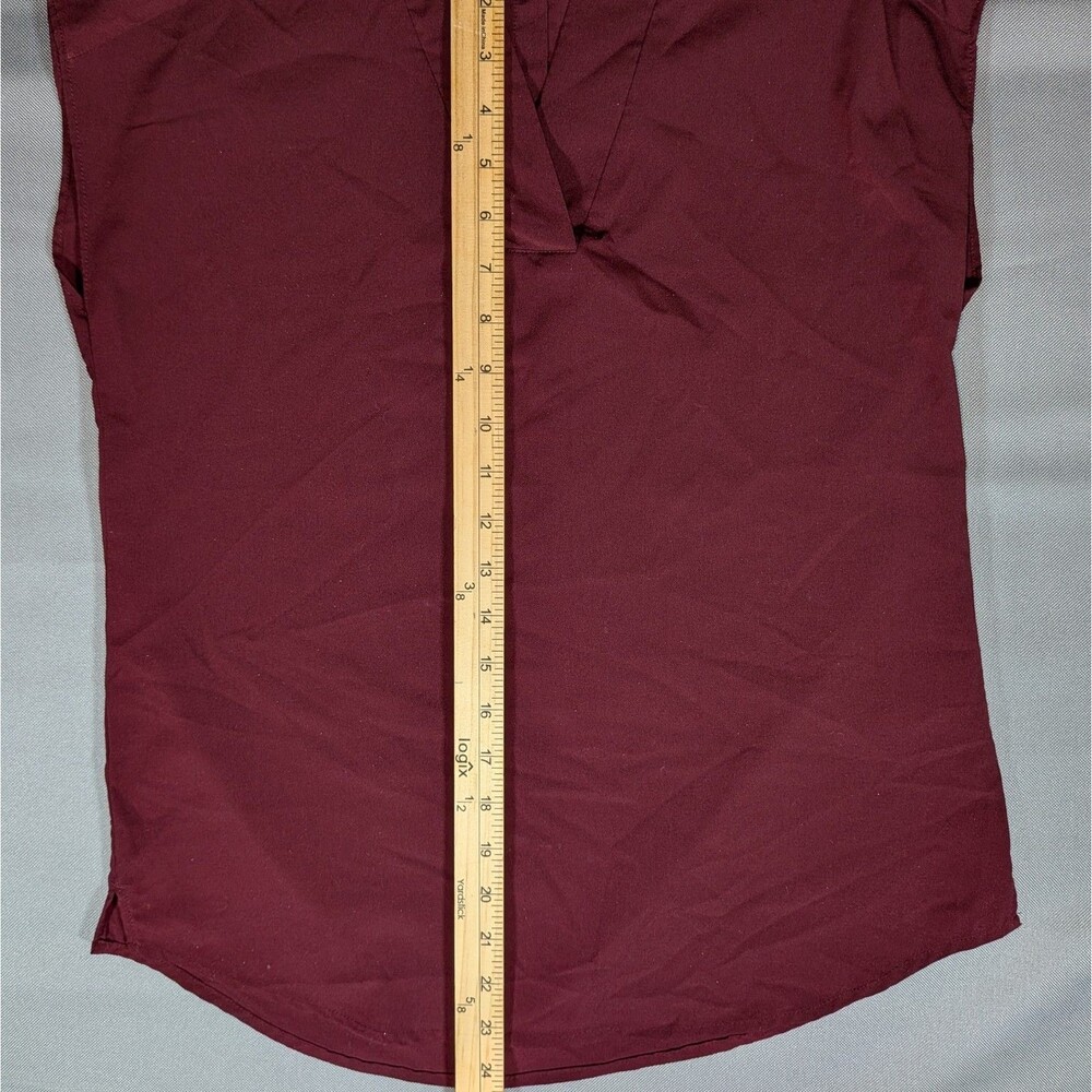 Banana Republic Women's Maroon Sleeveless Top Size XS - Picture 4 of 7